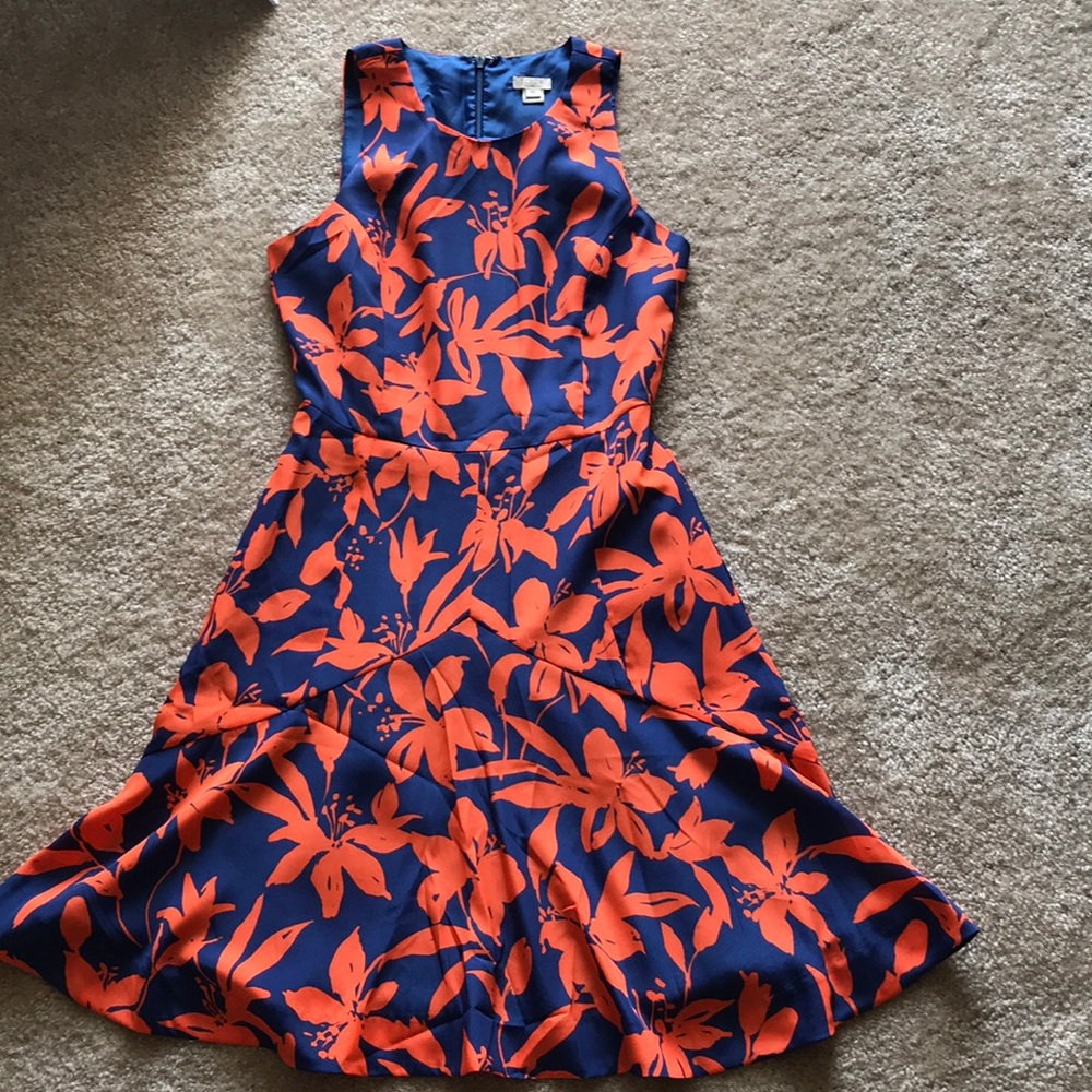 Blue and orange Dress